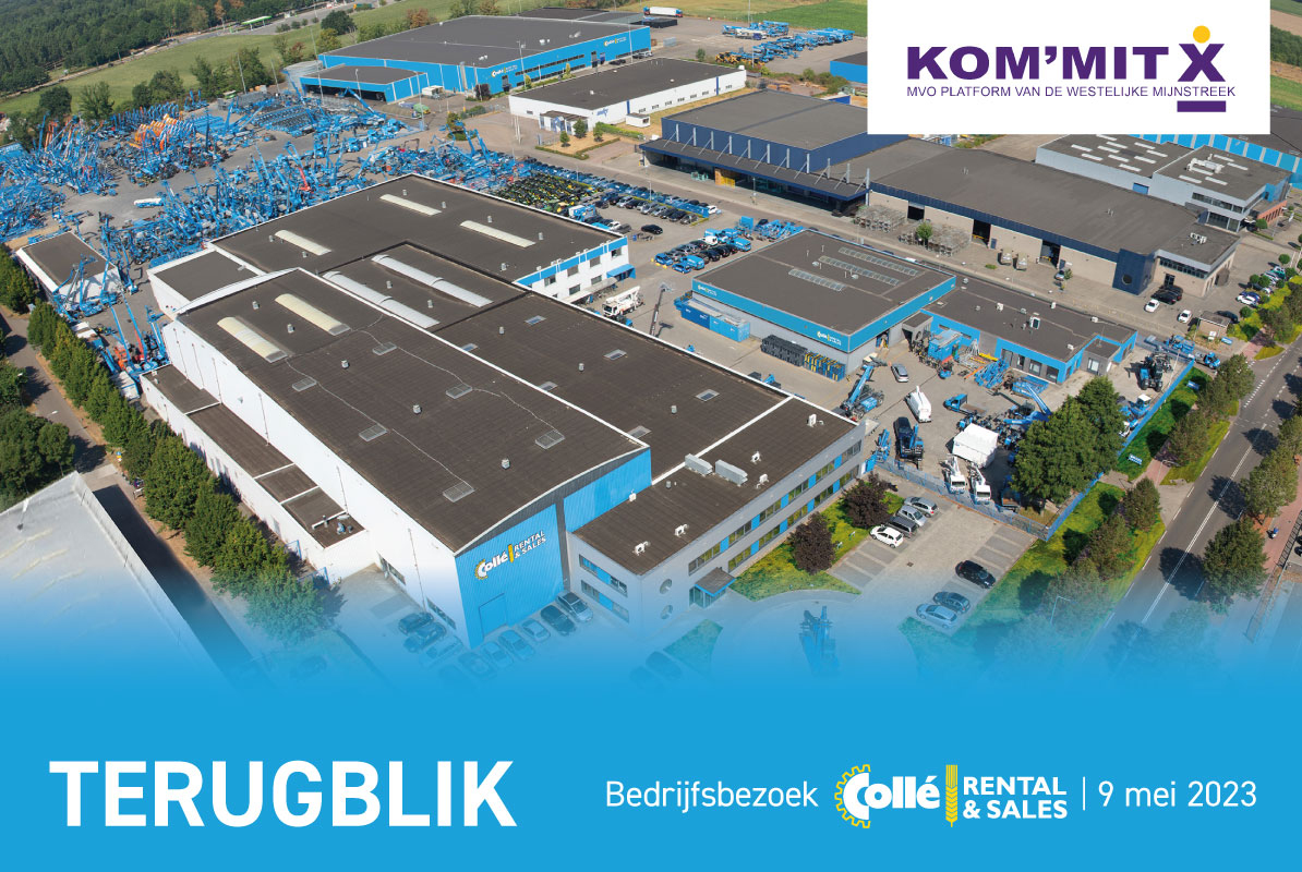 Kom’mit bedrijfsbezoek bij Collé: “Blauw, het nieuwe groen.”